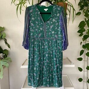J. Jill floral print boho dress XS